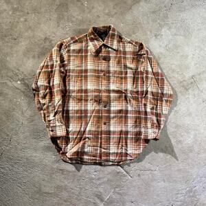 Vintage VTG 70s 80s Pendleton Plaid Wool Longsleeve Button Down Shirt